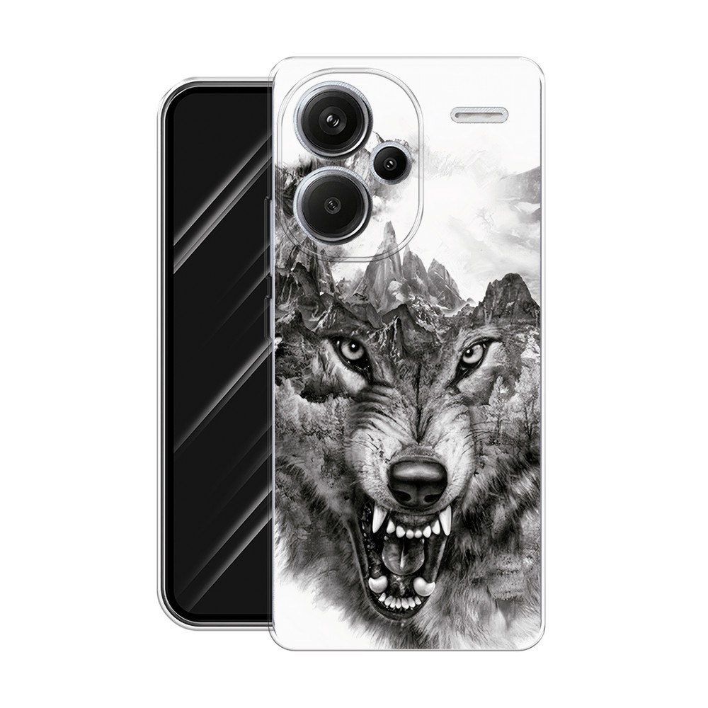 Чехол-накладка Fasion Case для Xiaomi Redmi Note 13 Акварельные облака 3 Чехол-накладка Fasion Case для Xiaomi Redmi Note 13 Акварельные облака 3
