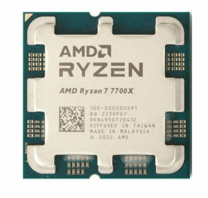 Процессор AMD Ryzen 7 7700X (100-000000591) (Soc-AM5/4.5/5.4GHz/8C/16T/32Mb/105W/Tray) 1