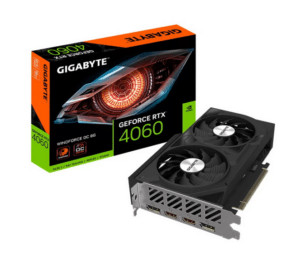 Видеокарта Gigabyte RTX4060 WindForce OC (GV-N4060WF2OC-8GD) 8GB GDDR6 128-bit DPx2 HDMIx2 2Fan RTL 1