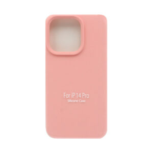 Накладка Silicone Case for iPhone 14 Pro без логотипа розовый 1