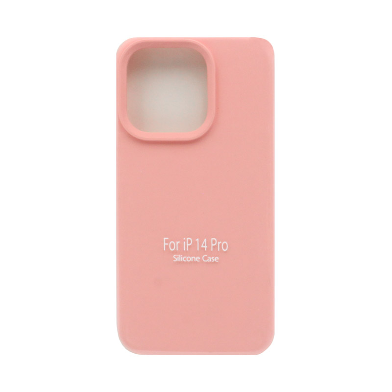 Накладка Silicone Case for iPhone 14 Pro без логотипа розовый 1 Накладка Silicone Case for iPhone 14 Pro без логотипа розовый 1