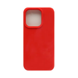 Накладка Silicone Case for iPhone 15 без логотипа ярко-красный 1