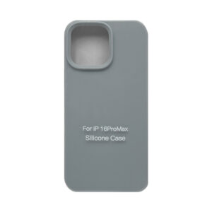 Накладка Silicone Case for iPhone 16 Pro Max без логотипа небесно-серый 1