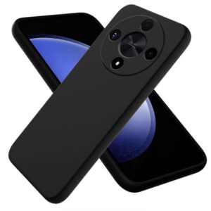 Силиконовая накладка без логотипа Silky soft-touch для Honor X9B Черный 1