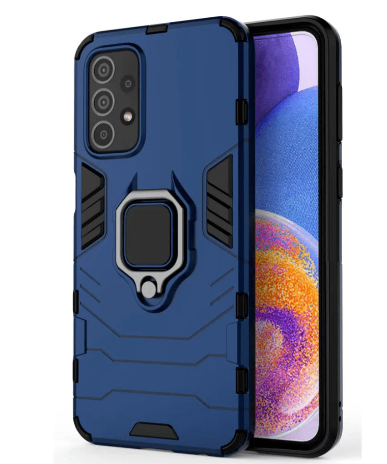 Противоударная накладка Armor Case с кольцом для Samsung A33 Синий 1 Противоударная накладка Armor Case с кольцом для Samsung A33 Синий 1