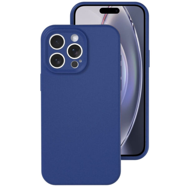 Накладка Silicone Case for iPhone 16 Pro без логотипа темно-синий 1