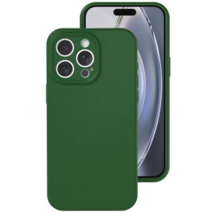Накладка Silicone Case for iPhone 16 Pro Max без логотипа темно-зеленый 1