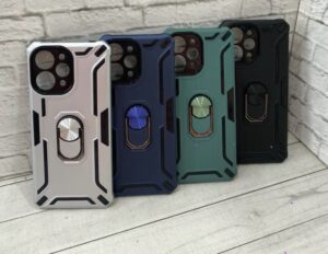 Противоударная накладка Armor Case с кольцом для Xiaomi Redmi Note 14 Pro 4G Зеленый 1