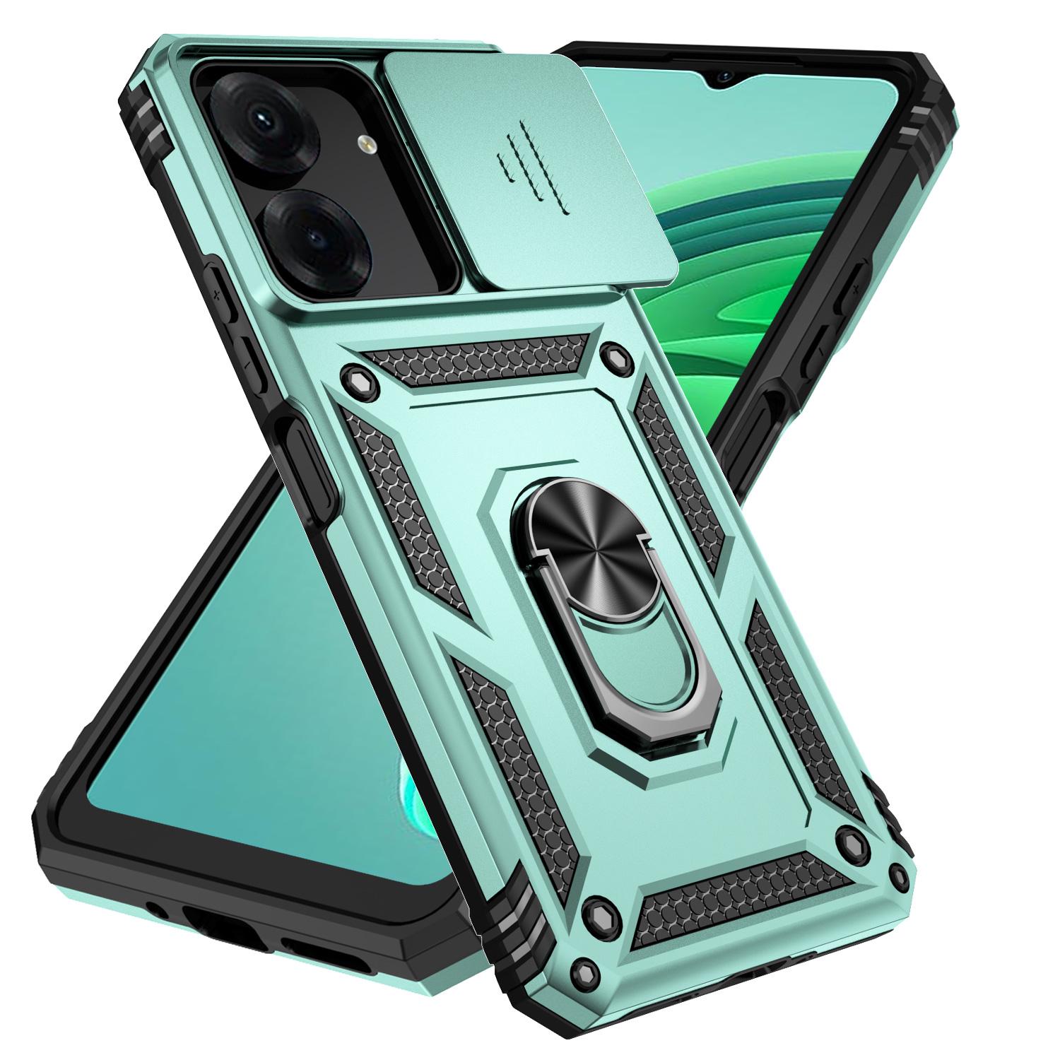 Противоударная накладка Armor Case с кольцом для Xiaomi Redmi 13C темно-зеленый 1 Противоударная накладка Armor Case с кольцом для Xiaomi Redmi 13C темно-зеленый 1