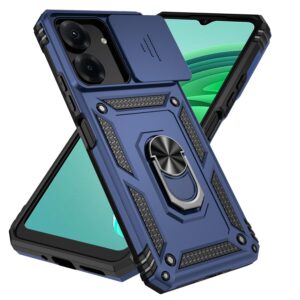 Противоударная накладка Armor Case с кольцом для Xiaomi Redmi 13C темно-синий 1