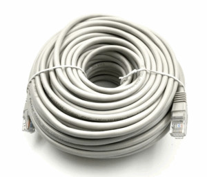 Патч-корд Buro (UTP-5E-30M-G) UTP 4 пары cat5E CCA molded 30м серый RJ-45 (m)-RJ-45 (m) 1