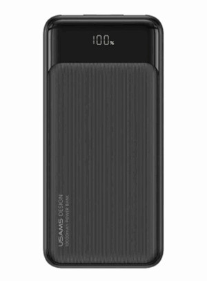 Power Bank USAMS US-CD202 3 Ports Digital Display 30000mAh black 1