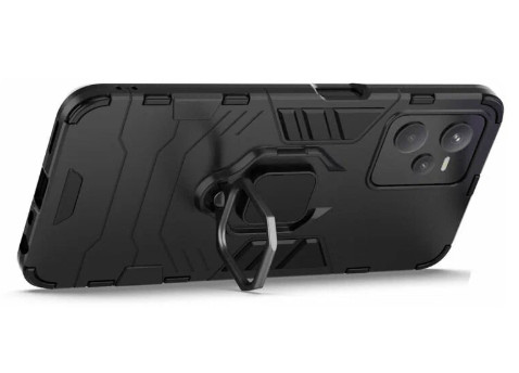 Противоударная накладка Armor Case с кольцом для Realme C35 черный 1 Противоударная накладка Armor Case с кольцом для Realme C35 черный 1