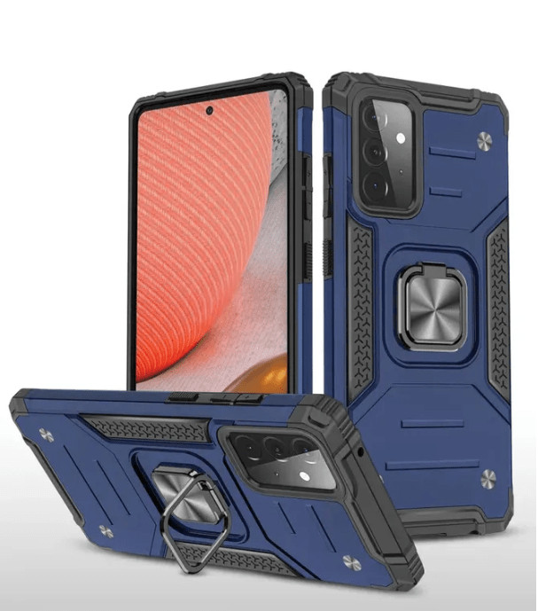Противоударная накладка Armor Case с кольцом для Samsung A23 Синий 1 Противоударная накладка Armor Case с кольцом для Samsung A23 Синий 1