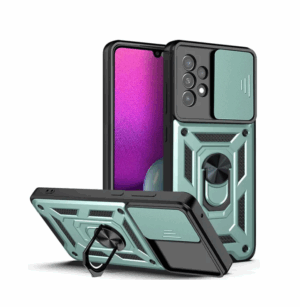Противоударная накладка Armor Case с кольцом для Samsung A33 Зеленый 1