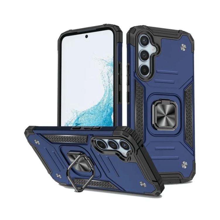 Противоударная накладка Armor Case с кольцом для Samsung A54 Синий 1 Противоударная накладка Armor Case с кольцом для Samsung A54 Синий 1