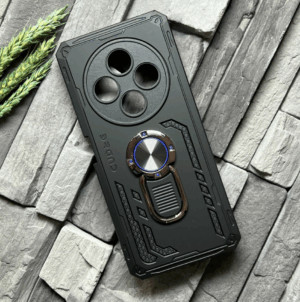 Противоударная накладка Armor Case с кольцом для Xiaomi Redmi 14C Черный 1
