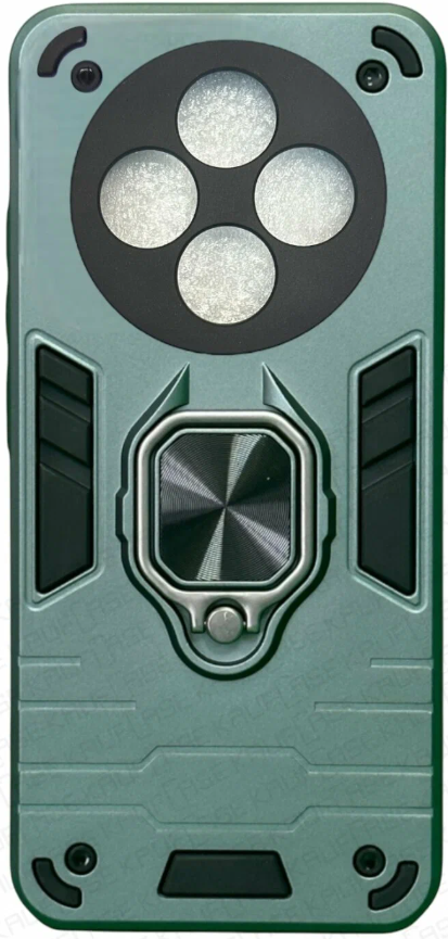 Противоударная накладка Armor Case с кольцом для Xiaomi Redmi 14C темно-зеленый 1 Противоударная накладка Armor Case с кольцом для Xiaomi Redmi 14C темно-зеленый 1