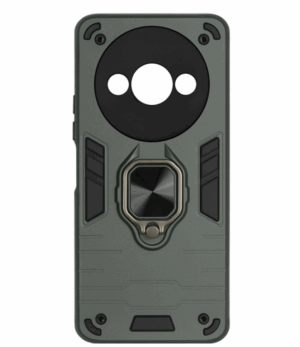 Противоударная накладка Armor Case с кольцом для Xiaomi Redmi A3 темно-зеленый 1
