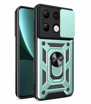 Противоударная накладка Armor Case с кольцом для Xiaomi Redmi Note 13 4G Зеленый 1