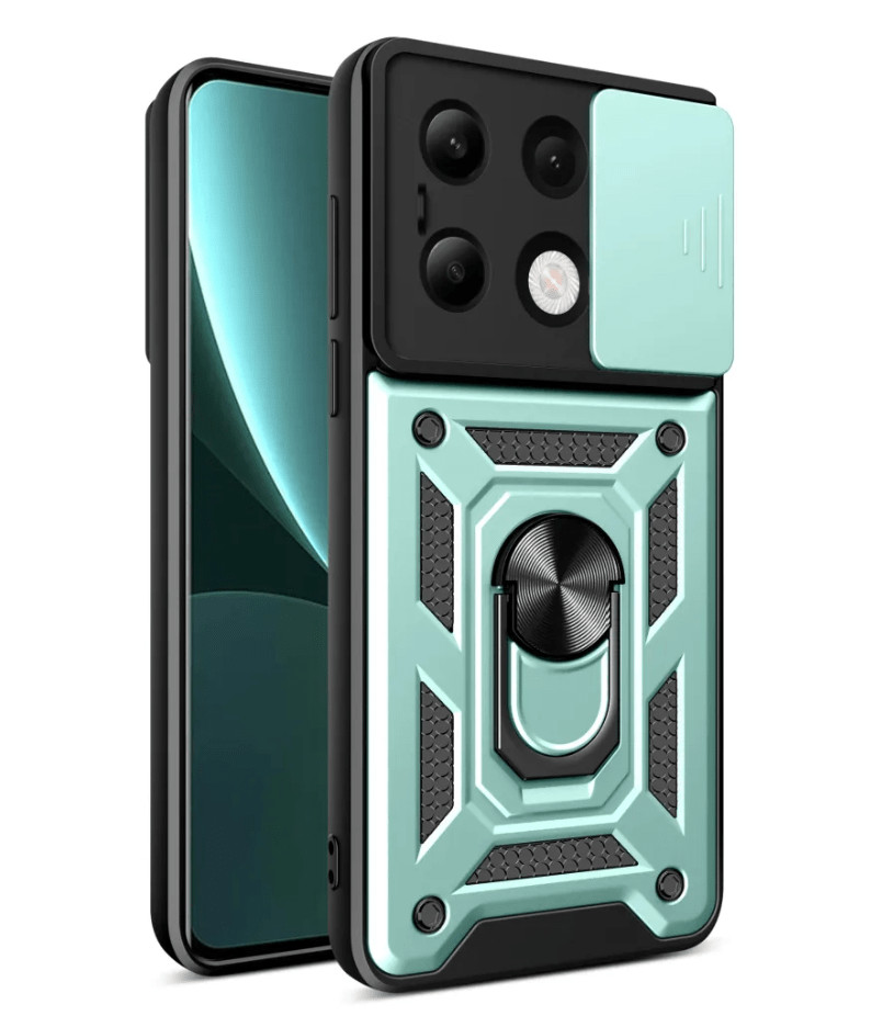 Противоударная накладка Armor Case с кольцом для Xiaomi Redmi Note 13 4G Зеленый 1 Противоударная накладка Armor Case с кольцом для Xiaomi Redmi Note 13 4G Зеленый 1