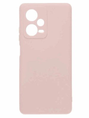Силиконовая накладка без логотипа Silky soft-touch для Xiaomi Redmi 12 бежевый 1