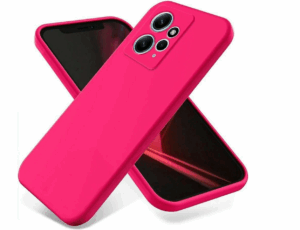 Силиконовая накладка без логотипа Silky soft-touch для Xiaomi Redmi 12 розовый 1