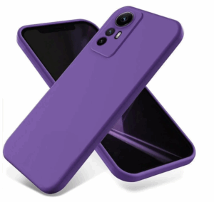 Силиконовая накладка без логотипа Silky soft-touch для Xiaomi Redmi Note 12S Фиолетовый 1