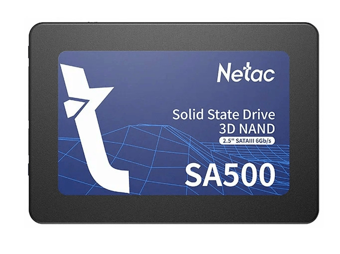 SSD Netac SA500 1.0Tb Series (NT01SA500-1T0-S3X) 2.5" Retail (SATA3, up to 530/475MBs, 3D NAND, 480T 1 SSD Netac SA500 1.0Tb Series (NT01SA500-1T0-S3X) 2.5" Retail (SATA3, up to 530/475MBs, 3D NAND, 480T 1