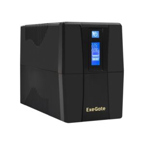 ИБП ExeGate EP285478RUS Power Smart ULB-850.LCD.AVR.EURO.RJ.USB (850VA/480W, LCD, AVR, 2 евророзетки 1