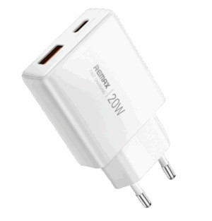 СЗУ Remax RP-U01 USB/USB-C 20W white 1 СЗУ Remax RP-U01 USB/USB-C 20W white 1