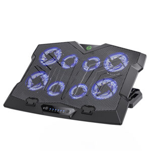 Подставка с вентилятором охлаждения для ноутбука HOCO GM27 Monte notebook cooling fan black 1