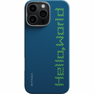 Чехол PITAKA Tactile Woven Case для iPhone 16 Pro 6.3", Hello World 1