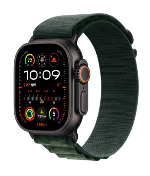 Apple Watch Ultra 2 (2024) 49mm Black Titanium Case with Ti Dark Green 1 Apple Watch Ultra 2 (2024) 49mm Black Titanium Case with Ti Dark Green 1