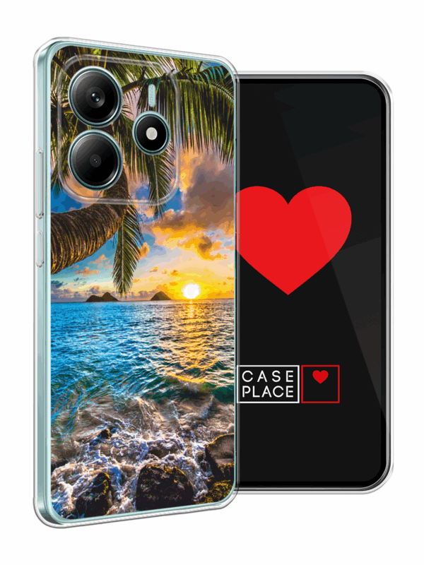Чехол-накладка пластиковая с кольцом Fashion case для Xiaomi Redmi Note 14 4G золотой 4