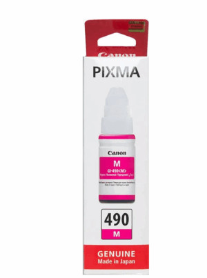 Чернила Canon GI-490 M для Pixma G1400/G2400/G3400, Magenta, 70 мл., (0665C001) 1