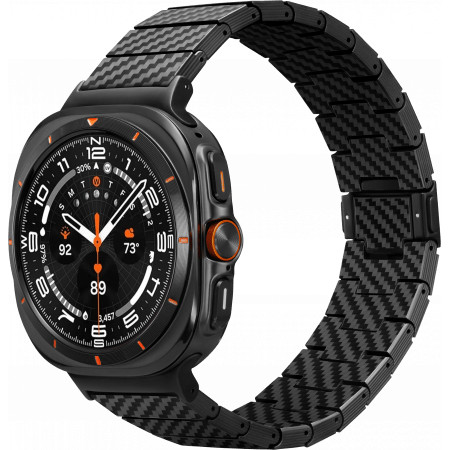 Браслет PITAKA Carbon Fiber серия Modern для Samsung Galaxy Watch Ultra, Black/Grey 1 Браслет PITAKA Carbon Fiber серия Modern для Samsung Galaxy Watch Ultra, Black/Grey 1