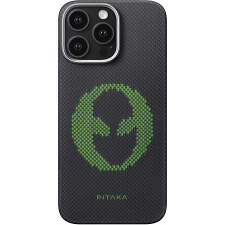 Чехол PITAKA Aries Tactile Woven Case для iPhone 16 Pro MAX 6.9", принт чужой (Alien) 1 Чехол PITAKA Aries Tactile Woven Case для iPhone 16 Pro MAX 6.9", принт чужой (Alien) 1