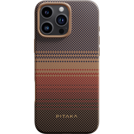 Усиленный чехол PITAKA Military-Grade для Iphone 16 Pro Max, Sunset 1 Усиленный чехол PITAKA Military-Grade для Iphone 16 Pro Max, Sunset 1