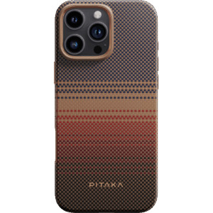 Усиленный чехол PITAKA Military-Grade для Iphone 16 Pro, Sunset 1