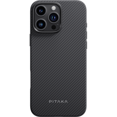 Усиленный чехол PITAKA Military-Grade для Iphone 16 Pro Max, Black/Grey 1 Усиленный чехол PITAKA Military-Grade для Iphone 16 Pro Max, Black/Grey 1