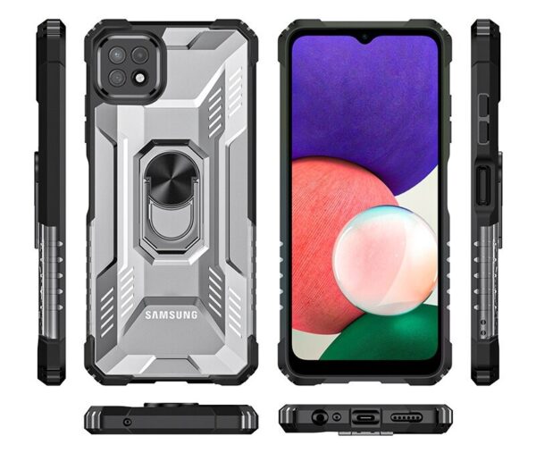 Противоударная накладка Armor Case с кольцом для Samsung A26 Черный 3