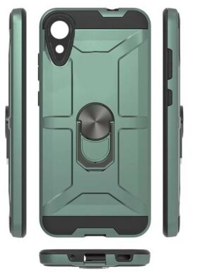 Противоударная накладка Armor Case с кольцом для Samsung A26 темно-зеленый 1