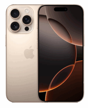 Смартфон Apple iPhone 16 Pro 512 ГБ, Dual: nano SIM + eSIM, Пустынный Титан 1