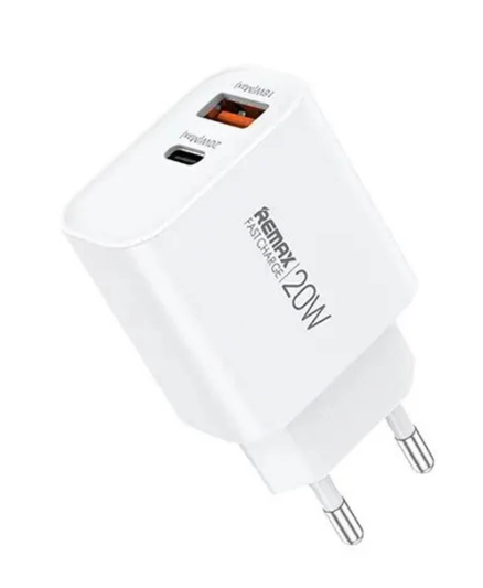 СЗУ Remax RP-U120 USB/USB-C 20W white 1 СЗУ Remax RP-U120 USB/USB-C 20W white 1