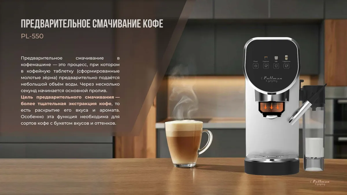 Кофеварка Pullman PL-550 рожковая 3