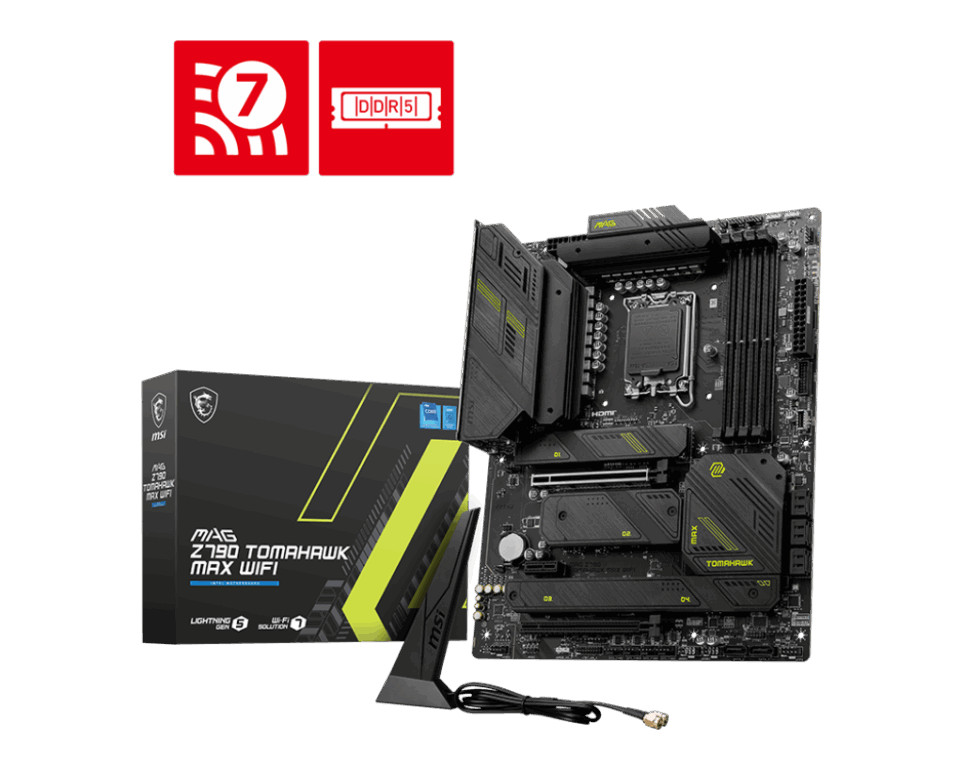 MB s1700 MSI Mag Z790 Tomahawk Max Wifi, 4*DDR5, 2*PCIEx16, 1*PCIEx1, 4*M.2, 3*TypeC, 4*USB3.2Gen2 1 MB s1700 MSI Mag Z790 Tomahawk Max Wifi, 4*DDR5, 2*PCIEx16, 1*PCIEx1, 4*M.2, 3*TypeC, 4*USB3.2Gen2 1
