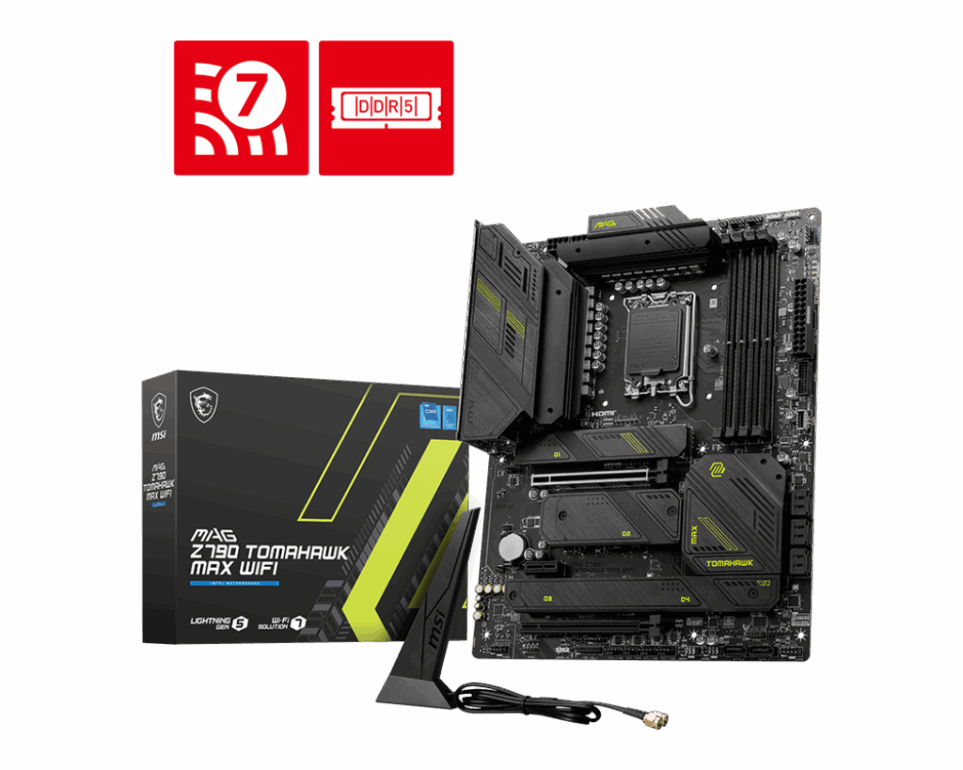 MB s1700 MSI Mag Z790 Tomahawk Max Wifi, 4*DDR5, 2*PCIEx16, 1*PCIEx1, 4*M.2, 3*TypeC, 4*USB3.2Gen2 1