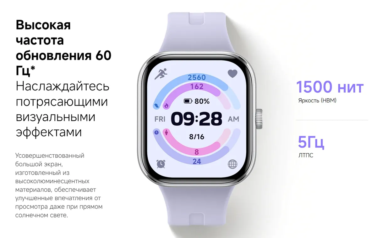 Смарт-часы Xiaomi Redmi Watch 5 (M2462W1) Silver Gray 4