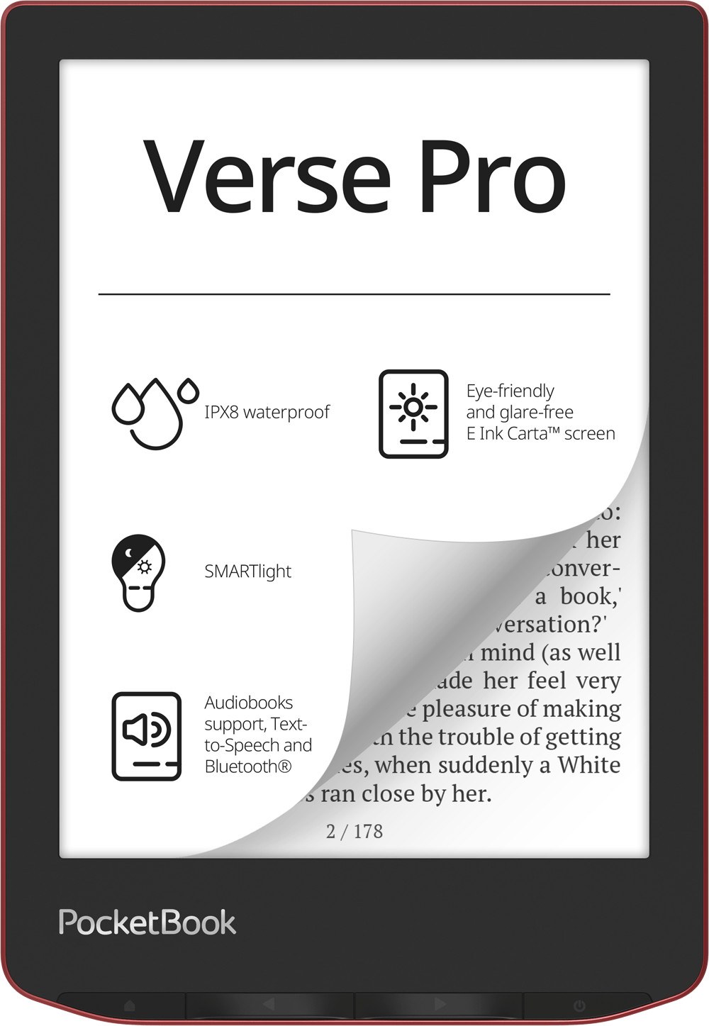 Электронная книга PocketBook 634 Verse Pro Passion (PB634-3-WW) Red 1 Электронная книга PocketBook 634 Verse Pro Passion (PB634-3-WW) Red 1